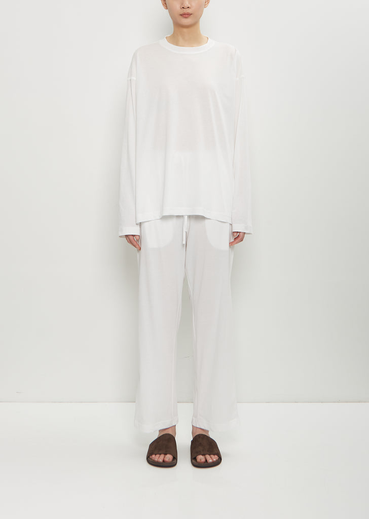 Tahoe Cotton Pajama Set — Off White