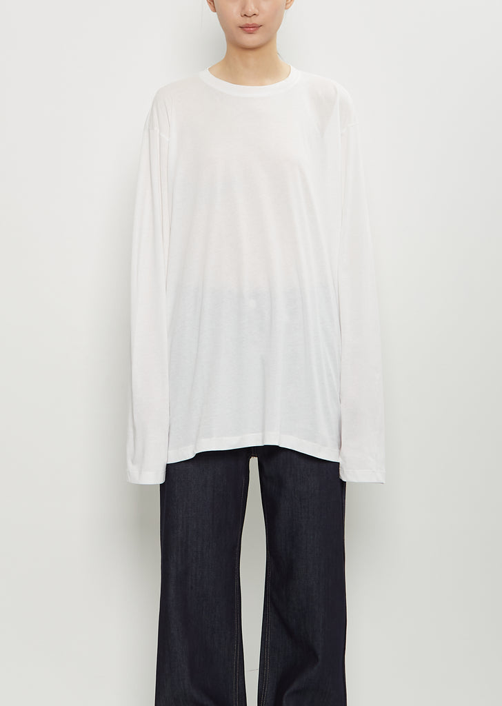 Toledo Cotton Long Sleeve T-Shirt — Off White