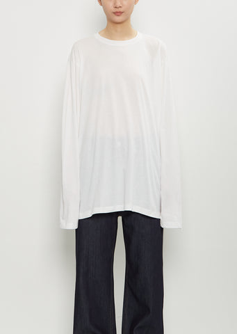 Toledo Cotton Long Sleeve T-Shirt — Off White