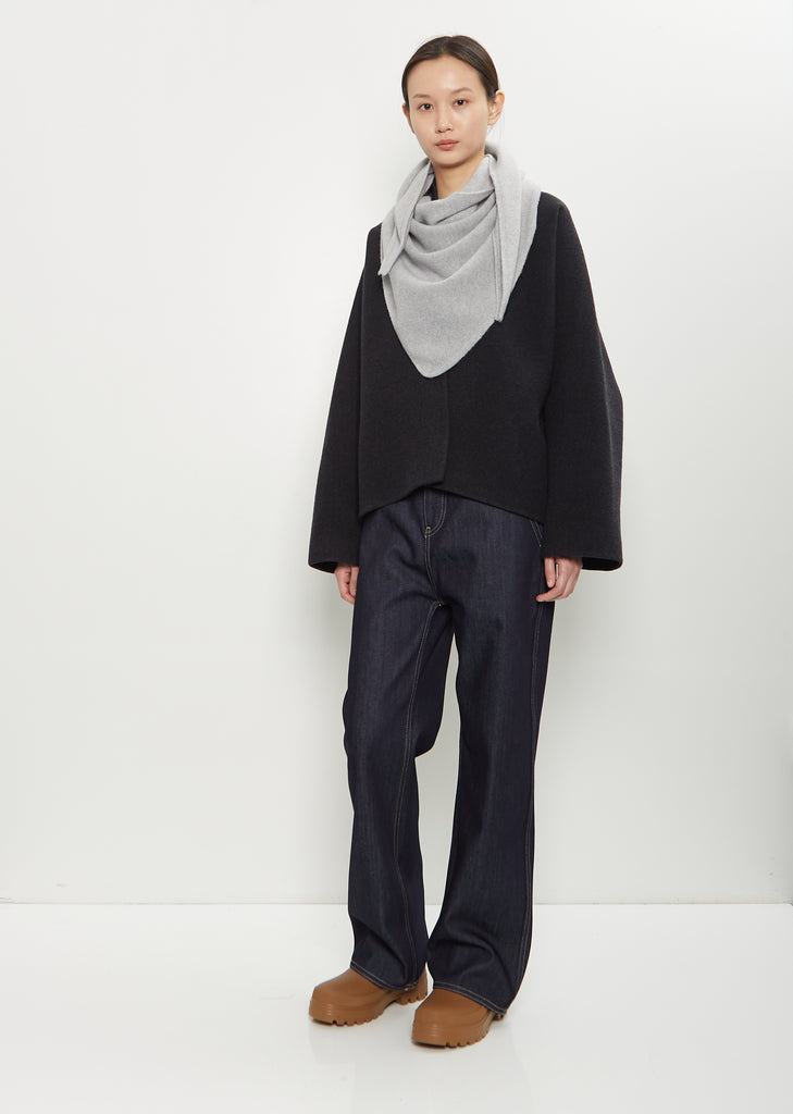 Marc Triangle Scarf — Light Grey