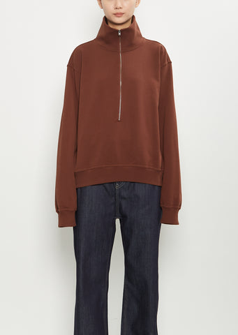 Tintoretto Cotton Sweatshirt — Chestnut