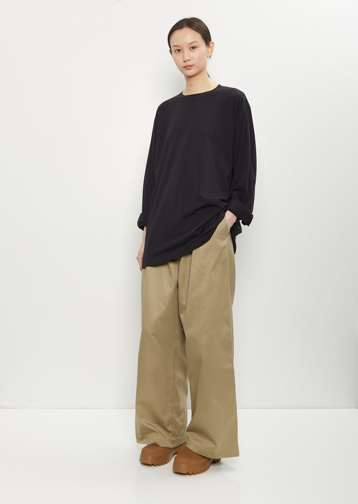 Toledo Cotton Long Sleeve T-Shirt — Black