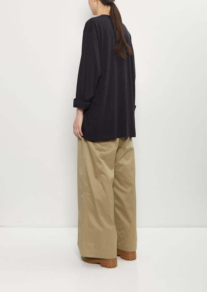 Toledo Cotton Long Sleeve T-Shirt — Black