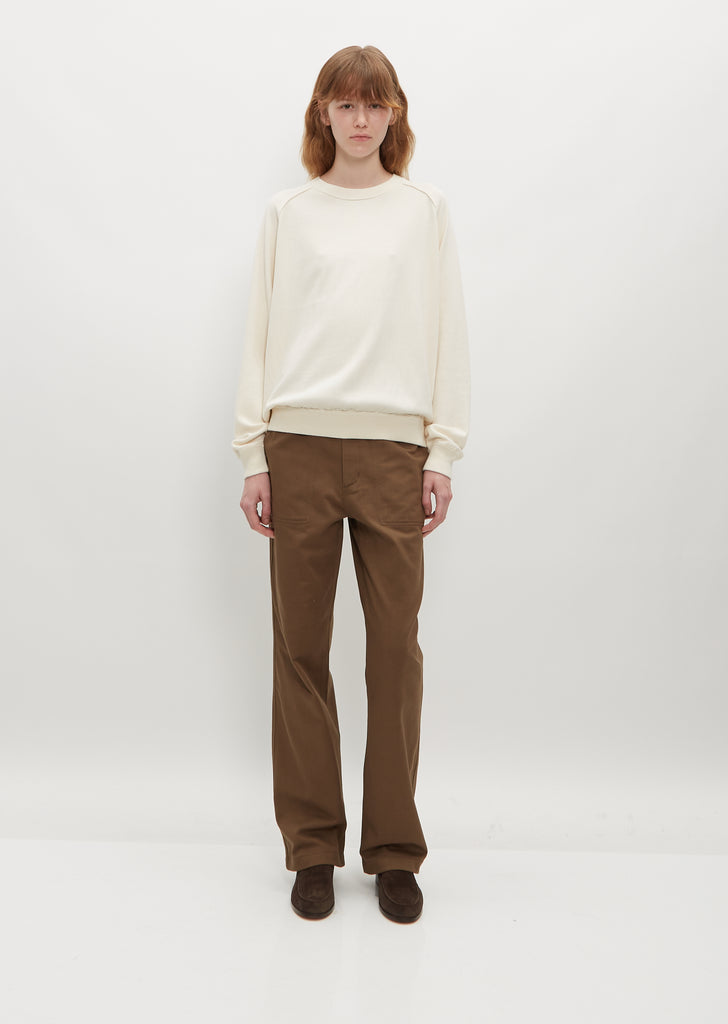 Knit Sweatshirt — Ivory