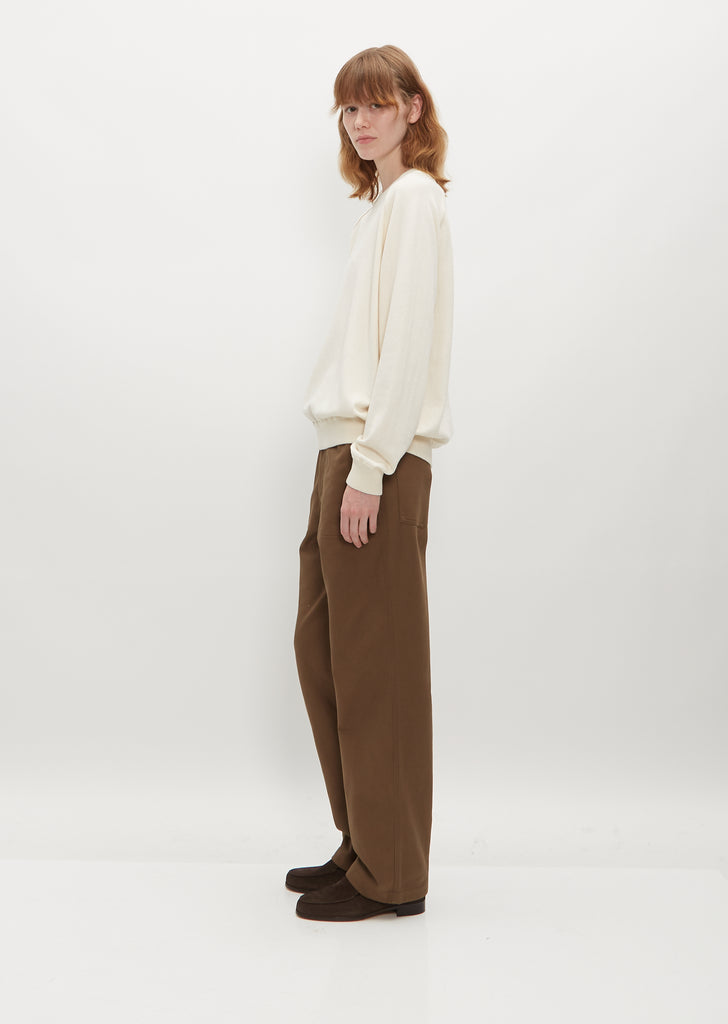 Knit Sweatshirt — Ivory
