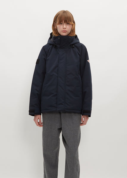 Down Army Hooded Jacket — Navy – La Garçonne