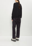 Muscat Wool Crewneck Pullover — Black