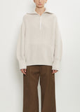 Wool Zip-Neck Sweater