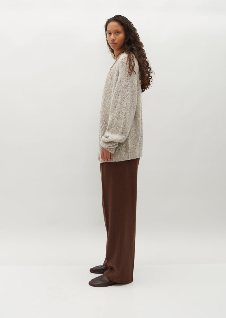 Oversized Hand Knit Bomber — Hazel