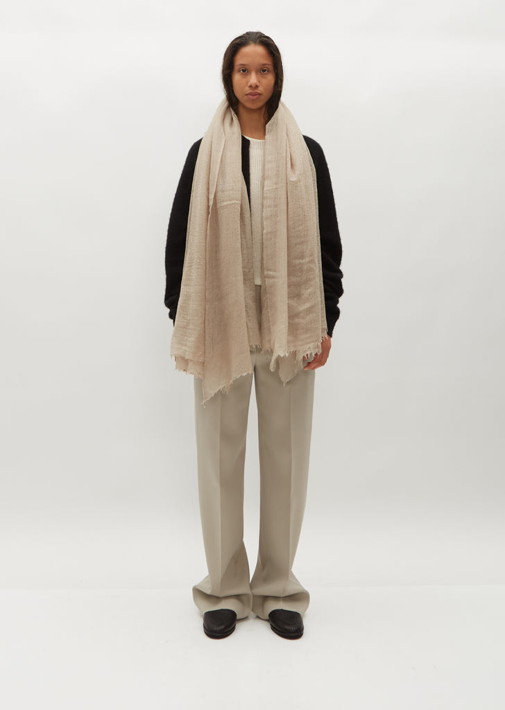Big Woven Scarf — Chalk