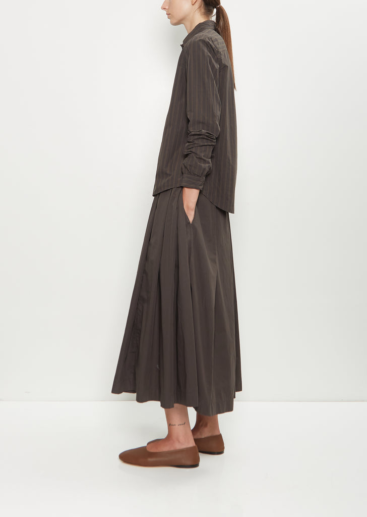 Tyrol Cotton Shirt — Moss Stripe