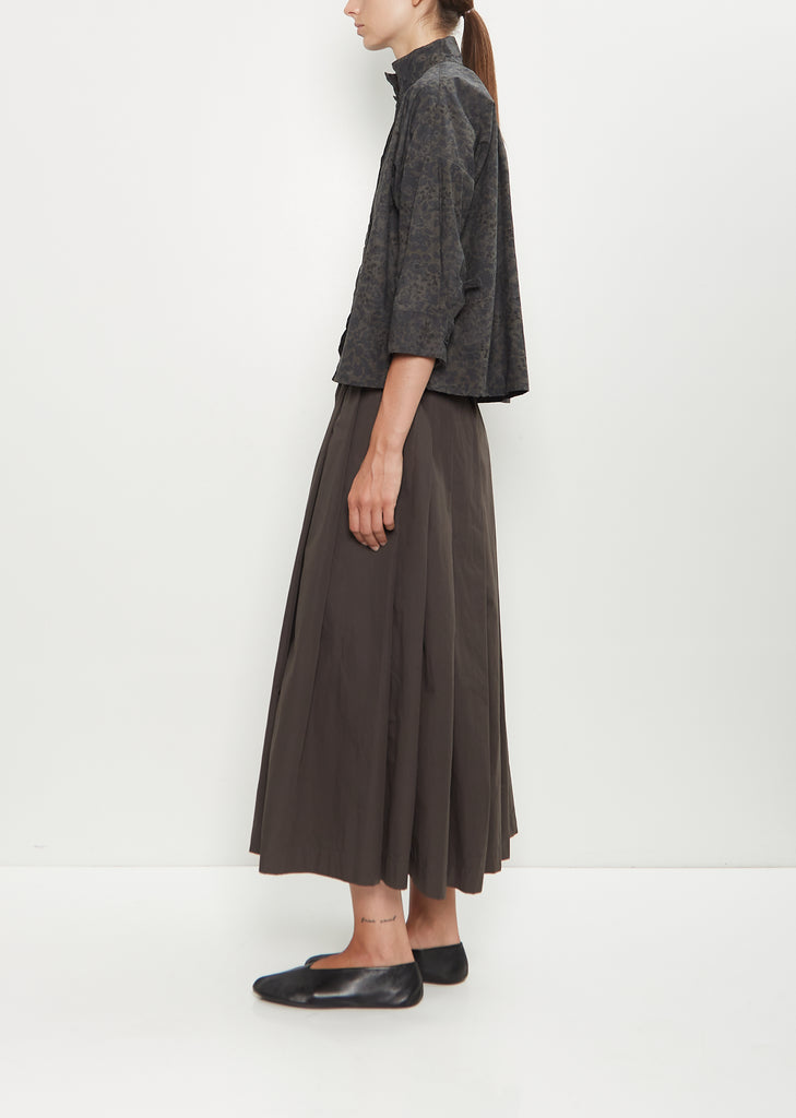 Claudia Cotton Shirt — Dark Flower