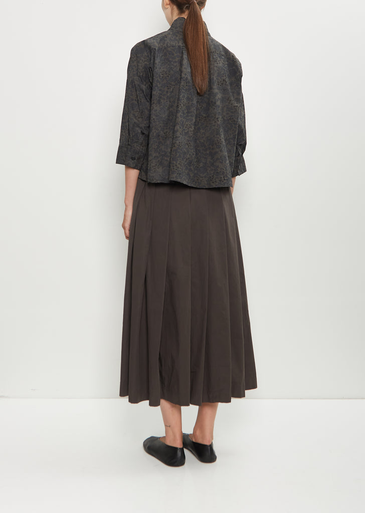 Claudia Cotton Shirt — Dark Flower