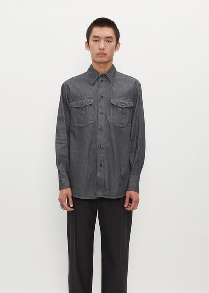 LEMAIRE コットントラウザー 46 Wrap Collar Cotton Trench – La Garçonne