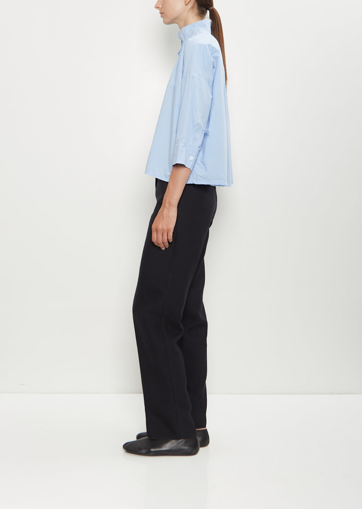 Claudia Cotton Shirt — Powder Blue