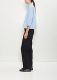 Claudia Cotton Shirt — Powder Blue