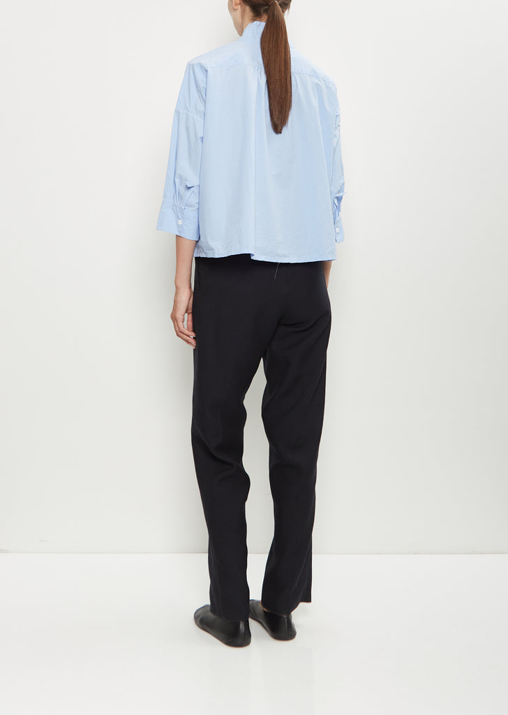 Claudia Cotton Shirt — Powder Blue