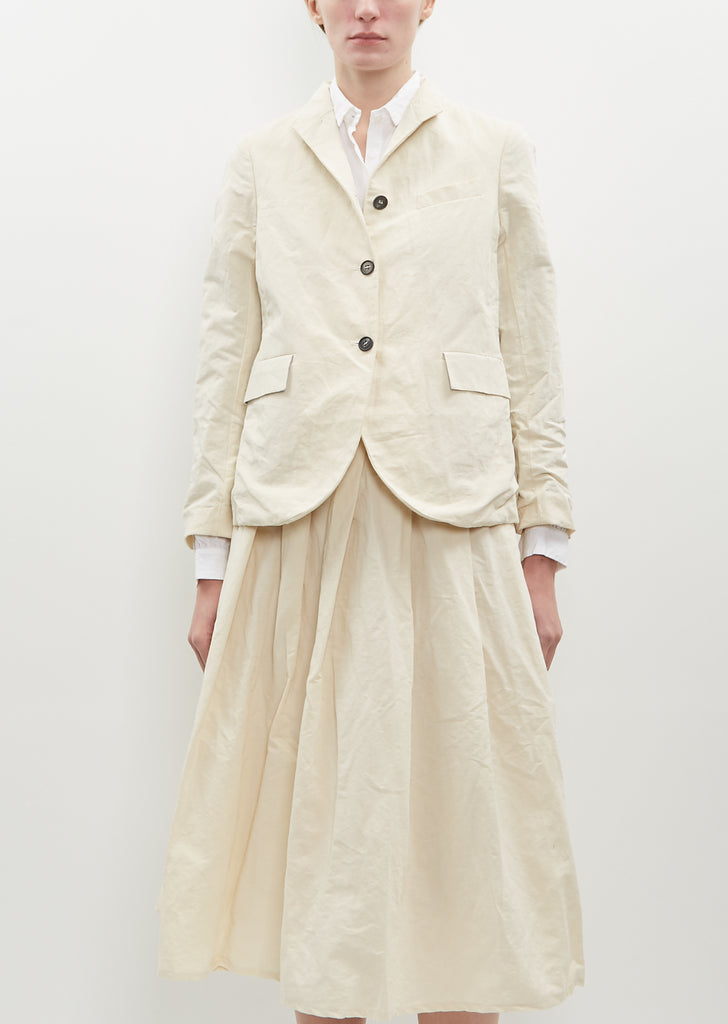 Tyrol Cotton-Linen Jacket — Almond