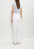 Washi Paper Wide Leg Pants — White