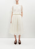 Solange Silk Overlay Cotton Skirt