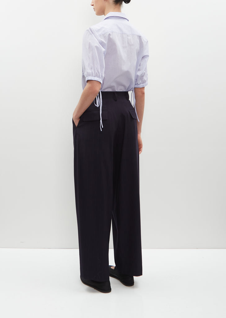 Double Tucked Wide Pants