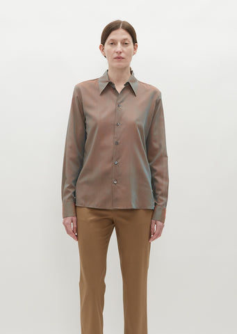Sheer Button Down Shirt