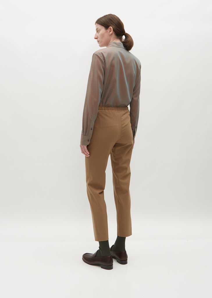 Slim Wool Pull On Pant