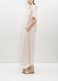 Cotton Short Sleeve Cowl Neck Top