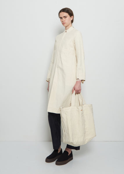 Heirloom Organic Cotton Linen Patched Lina Bag – La Garçonne