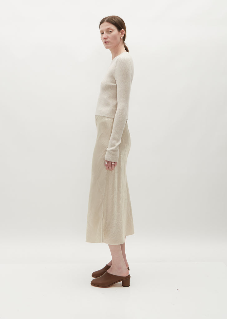 Luster Bias Skirt