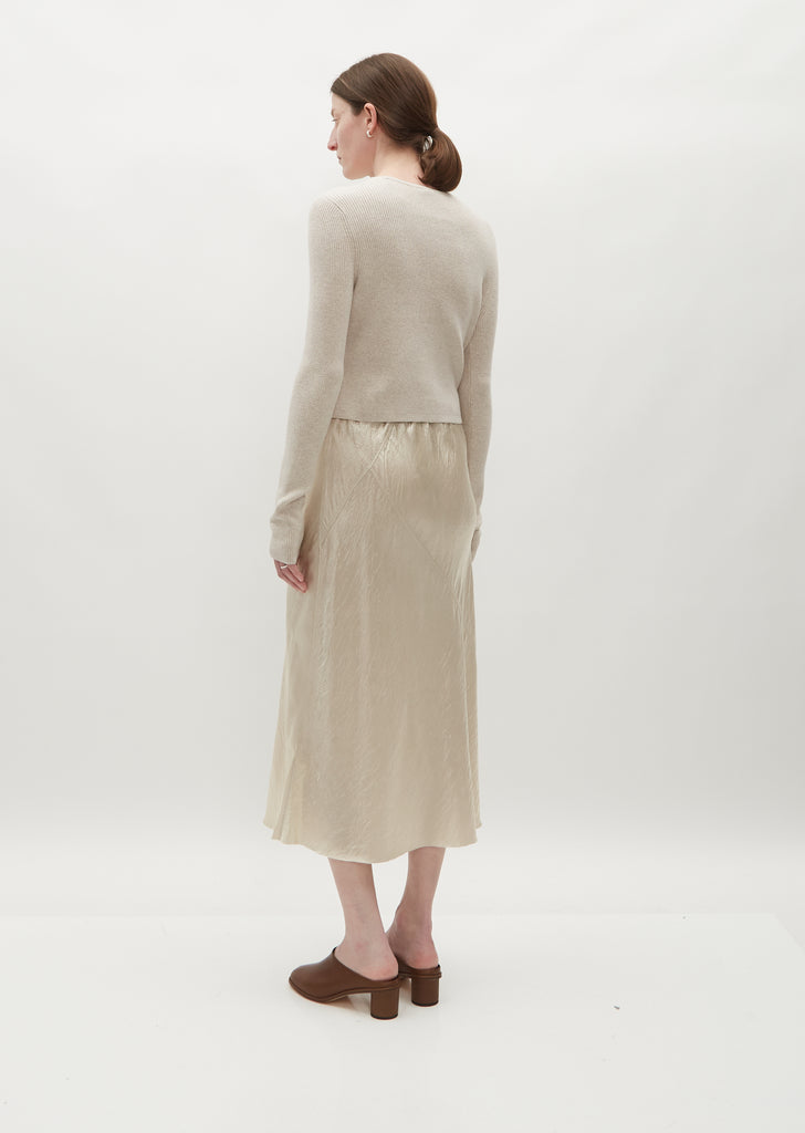 Luster Bias Skirt