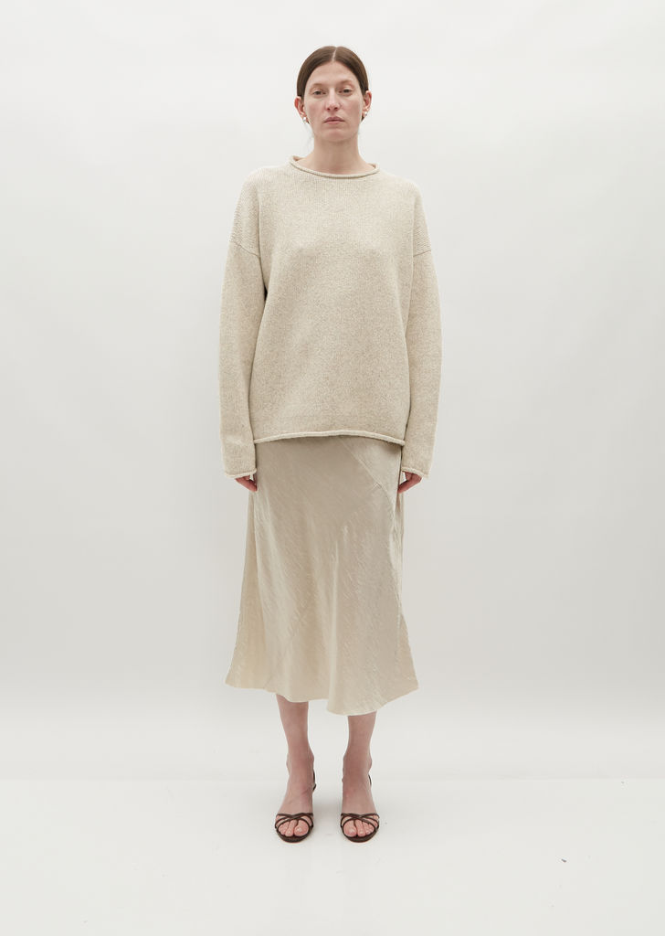 Bateau Rollneck  — Raw White