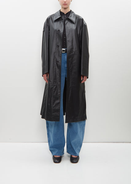 Black Wrap Coat | LEMAIRE