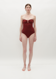 Cassiopee Strapless Swimsuit — Terre Cuite