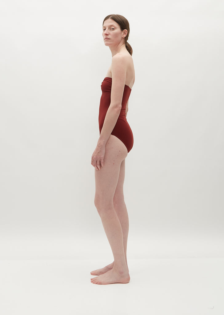 Cassiopee Strapless Swimsuit — Terre Cuite