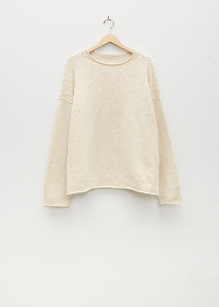 Bateau Rollneck  — Raw White