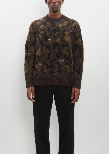 【送料&関税込】Dsquared2 Jacquard Sweater Leopard Jacquard Sweater – La Garçonne