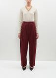 Partan Cotton Pants — Bordeaux