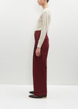 Partan Cotton Pants — Bordeaux