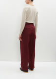 Partan Cotton Pants — Bordeaux