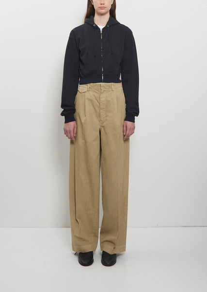 Finx Light Chino One-Tuck Pants – La Garçonne