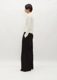 Cotton Poplin Diana Pants — Black