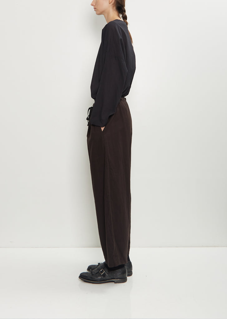 Deep Pockets Cotton Wide Leg Pants