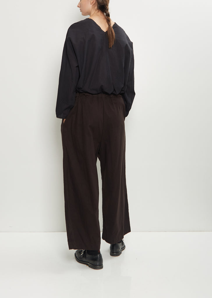 Deep Pockets Cotton Wide Leg Pants