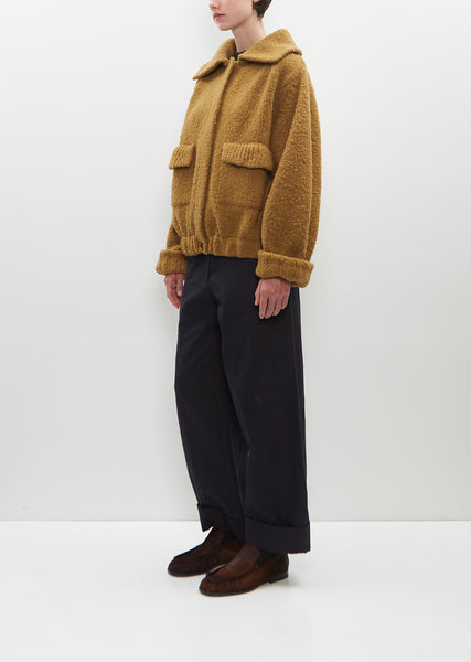 Black Wool Jacket by Dries Van Noten on Sale