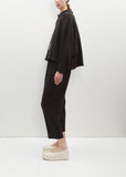 Crepe Linen Short Coat with Collar