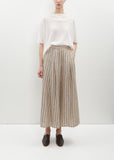 Striped Linen Wide Pants