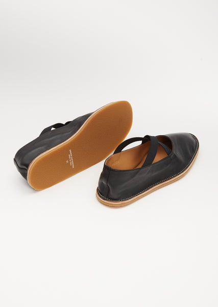 【送料&関税込】Dries Van Noten Leather Ballet Flats Leather ballet flats in black - Dries Van Noten | Mytheresa