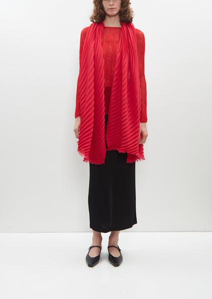 【送料&関税込】Issey Miyake double Pleats Stole Double Pleats Stole — Black – La Garçonne