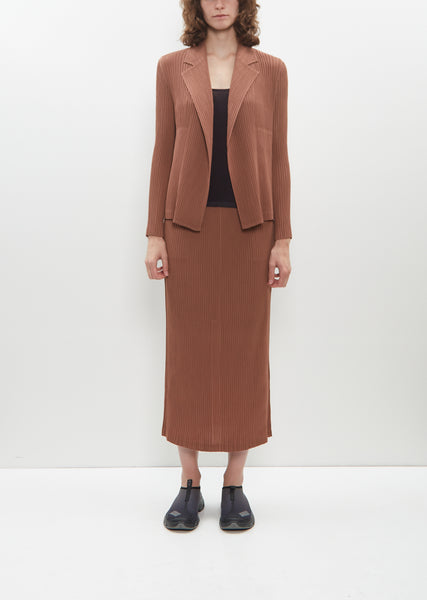ISSEY MIYAKE Haat 変形　ショートジャケット ブラウン系 Feb2021Session38573_TMHILHPS20